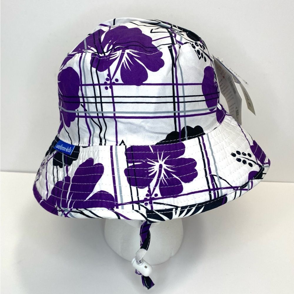 Wallaroo Kids Lids New Sun Hat UPF 50+ Bucket Hat Beach Hat Purple Reversible